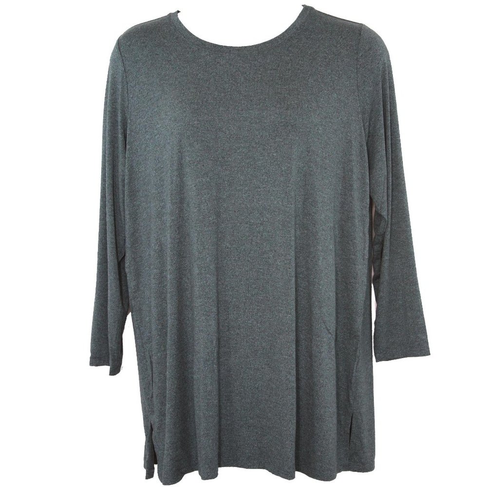 Lori Goldstein Petite Jaspe Knit Tunic XLP P3691